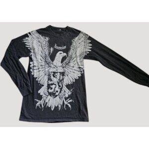 * ASCENSION Black Long Sleeved Pullover Top Mens SMALL